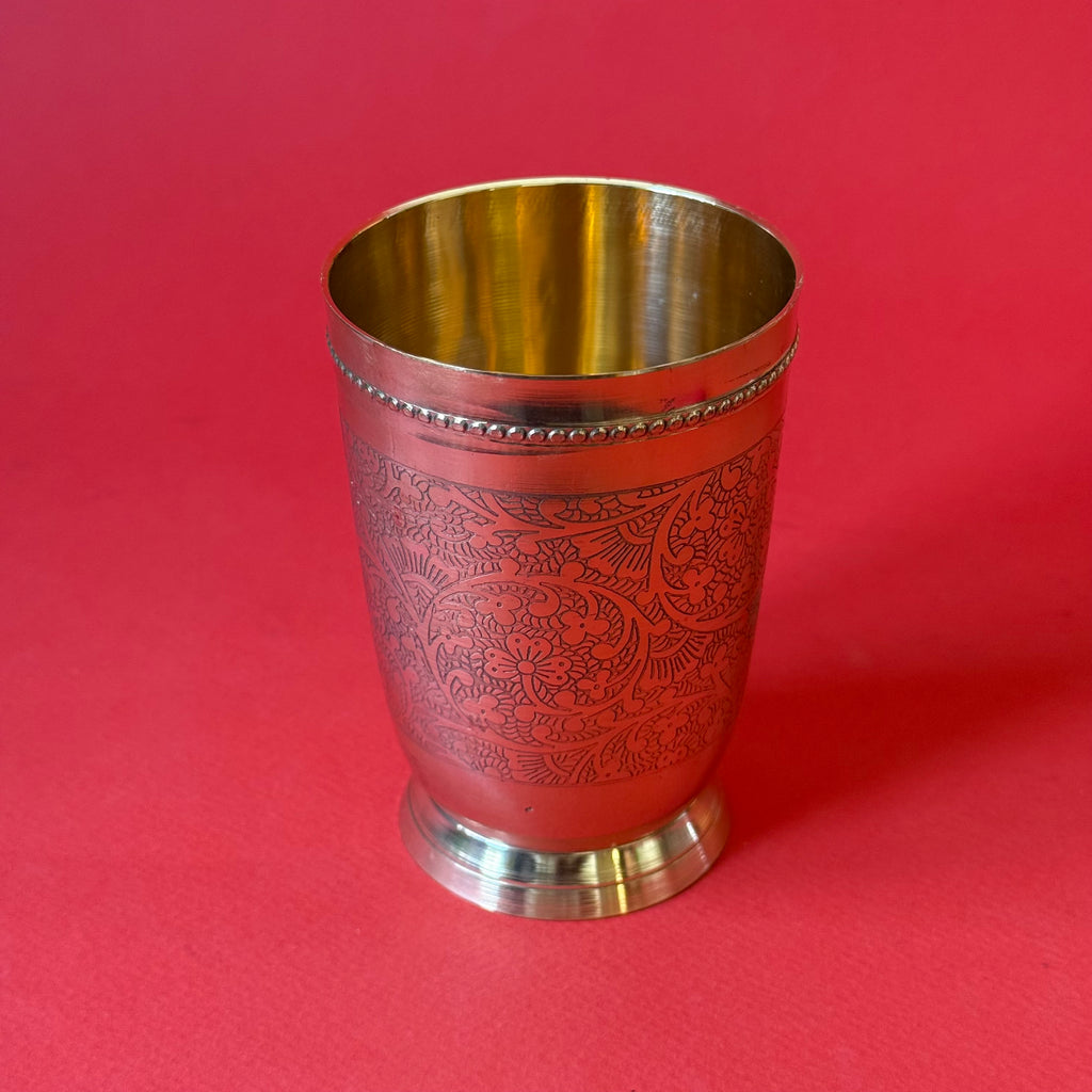 Brass Engraved Tumbler