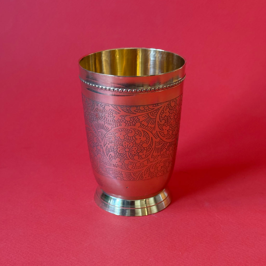 Brass Engraved Tumbler