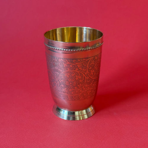 Brass Engraved Tumbler