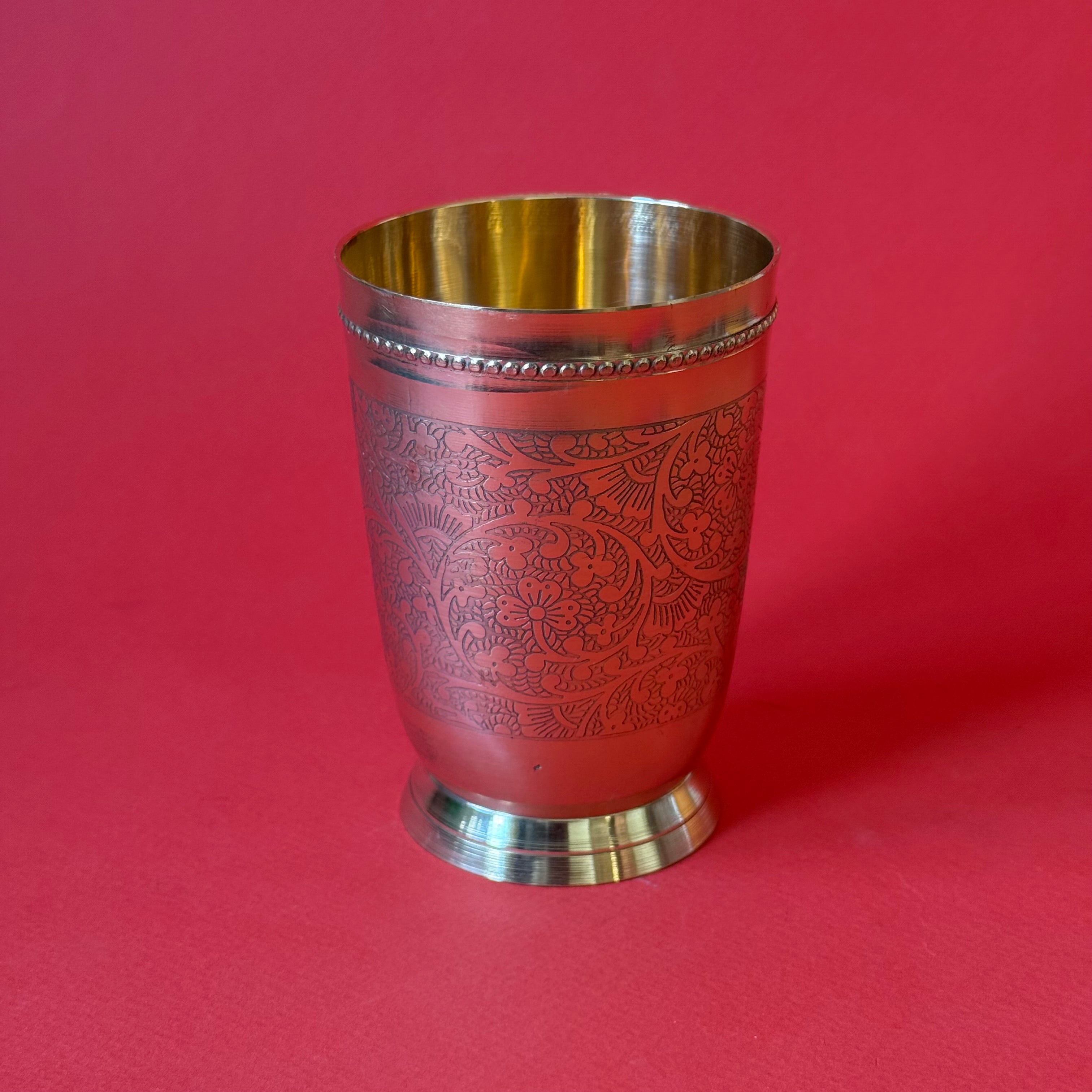 Brass Engraved Tumbler