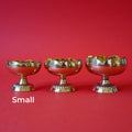 Brass Lotus Deepam - Set of 2
